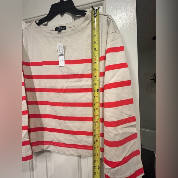 NWT J. Crew Mariner jersey relaxed boatneck T shirt in stripe Size XS - Picture 7 of 8